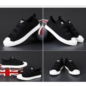 paire de tennis noire blanc